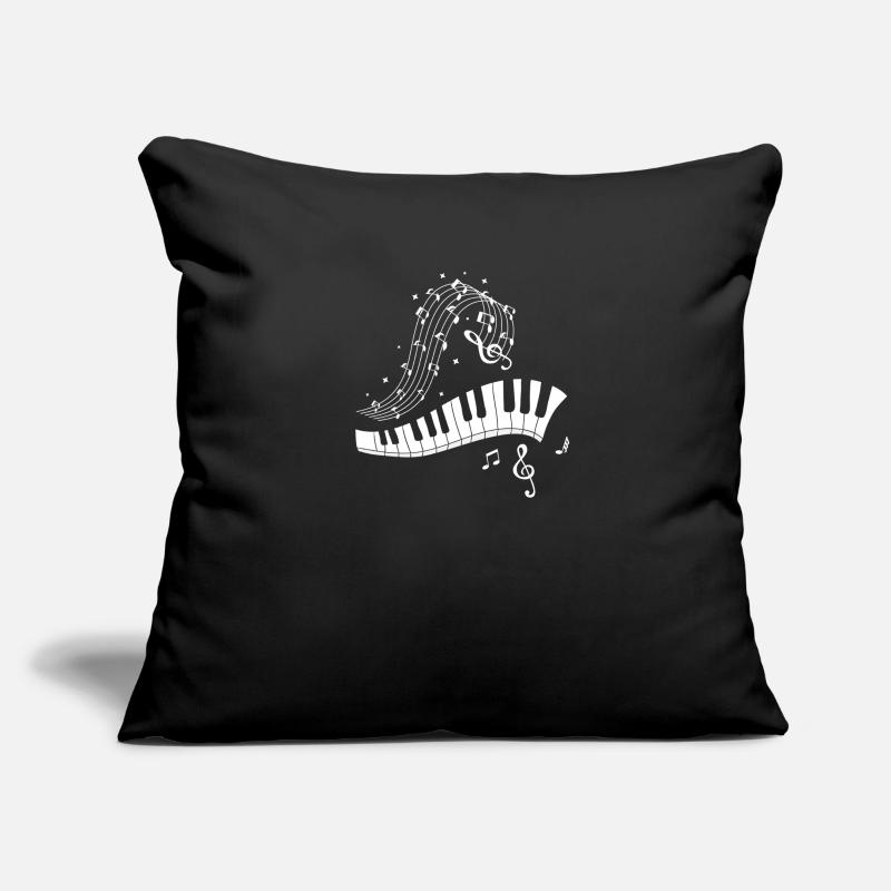 Keyboard piano note samples for music pianists Sofa pillowcase 17,3'' x 17,3'' (45 x 45 cm)