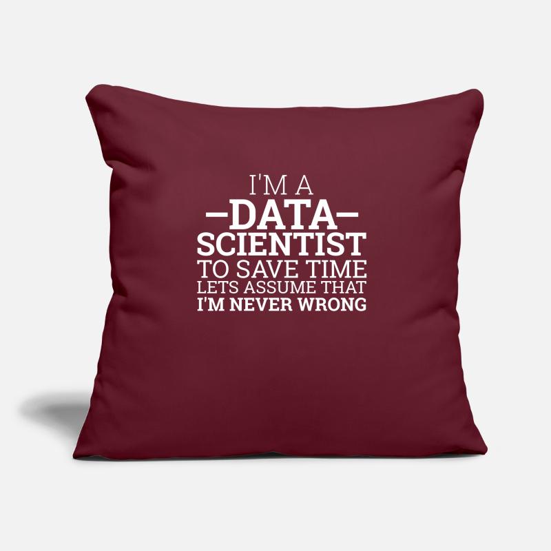 "Data Scientist Save Time | Data Scientist" Sofa pillowcase 17,3'' x 17,3'' (45 x 45 cm)