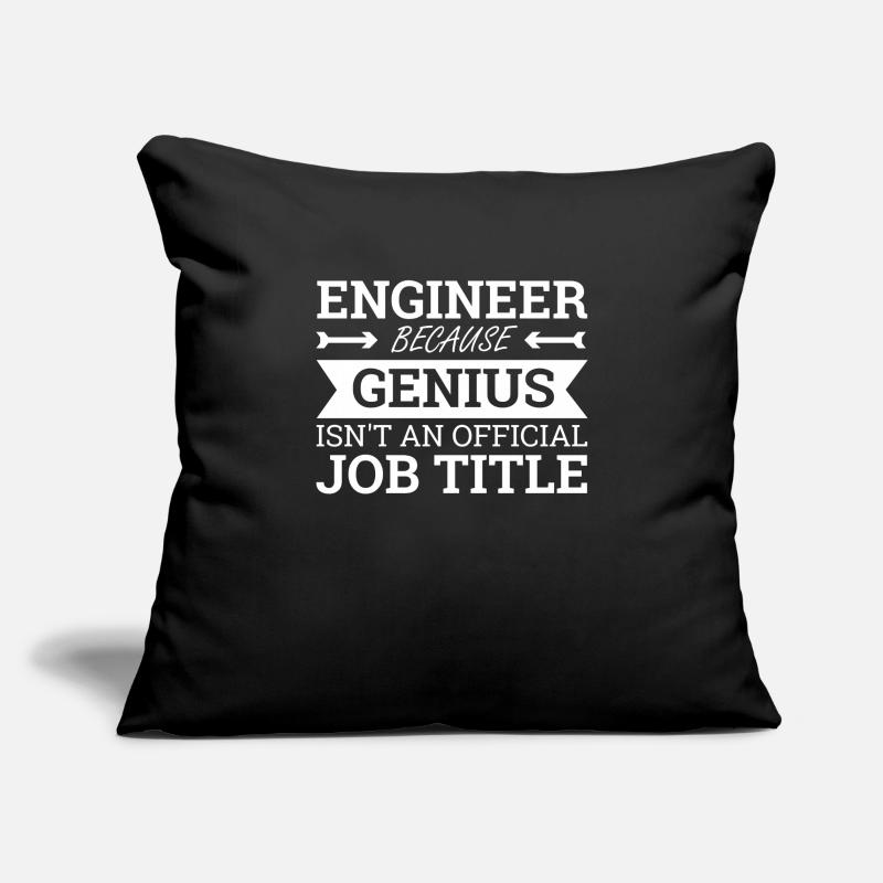 "Engineer Genius | Engineer" Sofa pillowcase 17,3'' x 17,3'' (45 x 45 cm)