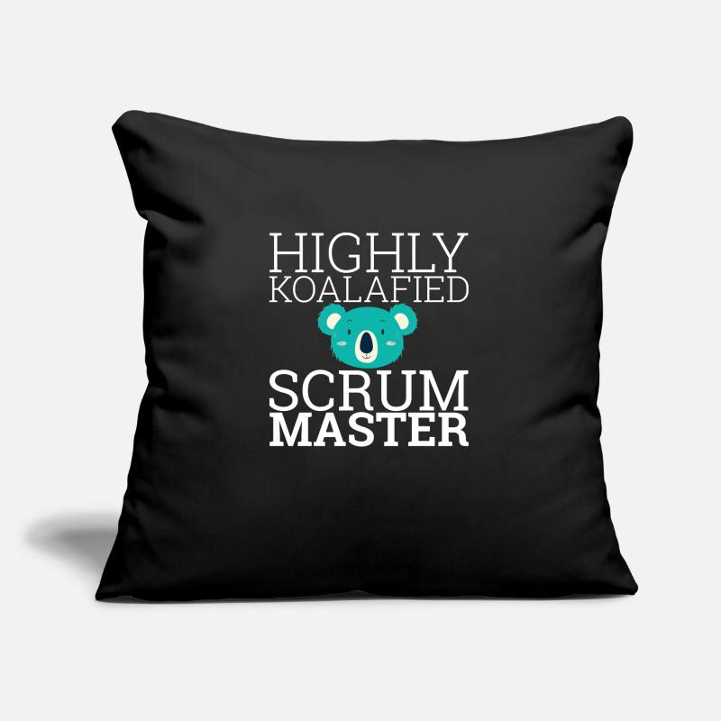 "Scrum Master Koalafied | " Scrum Master"" Sofa pillowcase 17,3'' x 17,3'' (45 x 45 cm)