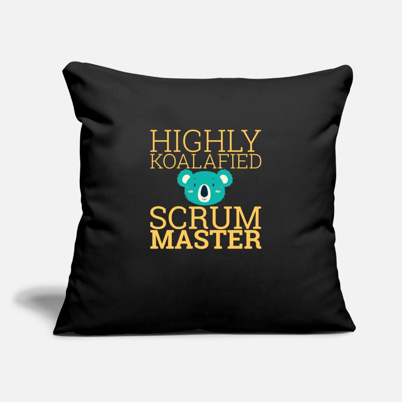 "Scrum Master Koalafied | " Scrum Master"" Sofa pillowcase 17,3'' x 17,3'' (45 x 45 cm)