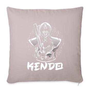 Kendo Samurai Japanese Katana Warrior Fighter - Sofa pillowcase 17,3'' x 17,3'' (45 x 45 cm) - light taupe - Front