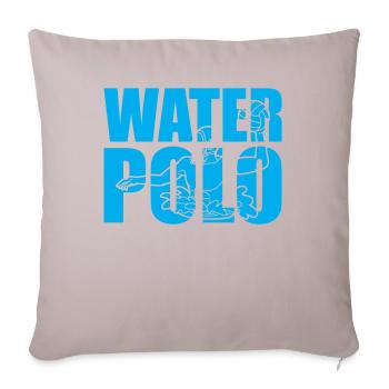 Sports nautiques - Water Polo - Housse de coussin décorative 45 x 45 cm - taupe clair - Devant
