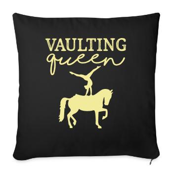 Vaulting Queen Horse Riding - Sofakissenbezug 45 x 45 cm - Schwarz - Vorne