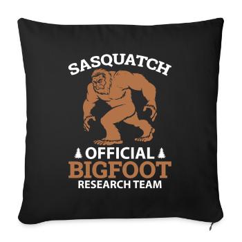 Équipe de recherche Sasquatch Bigfoot - Housse de coussin décorative 45 x 45 cm - noir - Devant