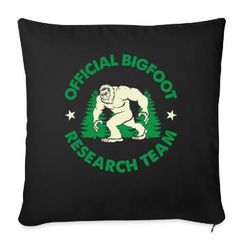 Équipe de recherche certifiée Bigfoot - Housse de coussin décorative 45 x 45 cm - noir - Devant