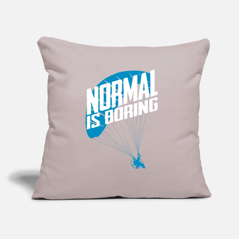 Paramotoring Powered Paragliding Normal Is Boring Sofa pillowcase 17,3'' x 17,3'' (45 x 45 cm)