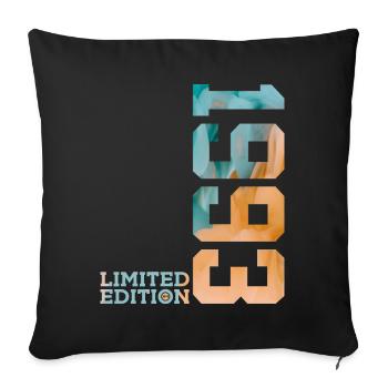 33RD BIRTHDAY LIMITED EDITION 1993 - Sofa pillowcase 17,3'' x 17,3'' (45 x 45 cm) - black - Front