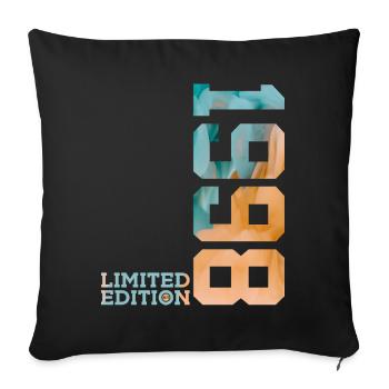 28TH BIRTHDAY LIMITED EDITION 1998 - Sofa pillowcase 17,3'' x 17,3'' (45 x 45 cm) - black - Front