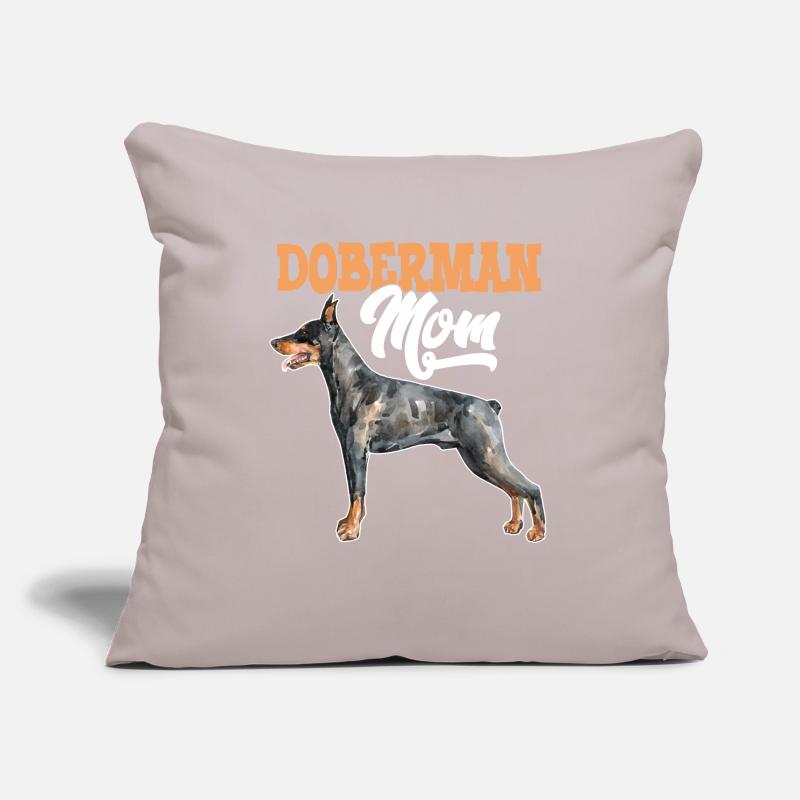 Dobermann Hund Dobermann Mutter Sofakissenbezug 45 x 45 cm