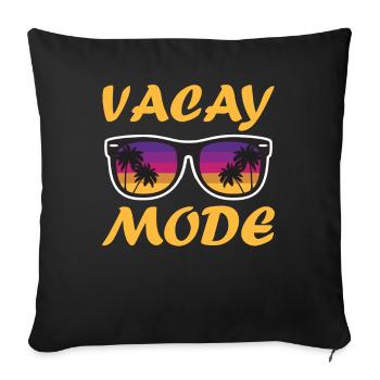 Family Vacation 2023 - Vacay Fashion - Sofa pillowcase 17,3'' x 17,3'' (45 x 45 cm) - black - Front