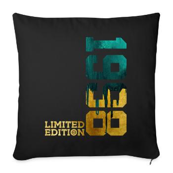 28TH BIRTHDAY LIMITED EDITION 1998 - Sofa pillowcase 17,3'' x 17,3'' (45 x 45 cm) - black - Front