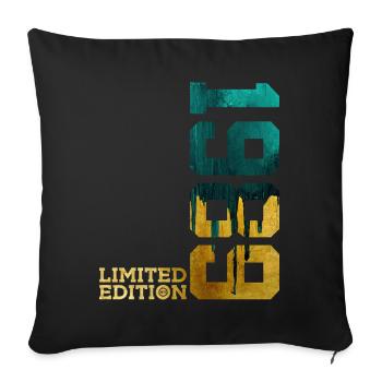 37TH BIRTHDAY LIMITED EDITION 1989 - Sofa pillowcase 17,3'' x 17,3'' (45 x 45 cm) - black - Front