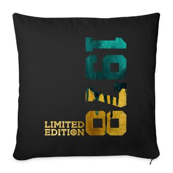 48E ANNIVERSAIRE ÉDITION LIMITÉE 1978 - Housse de coussin décorative 45 x 45 cm - noir - Devant