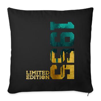 71E ANNIVERSAIRE ÉDITION LIMITÉE 1955 - Housse de coussin décorative 45 x 45 cm - noir - Devant