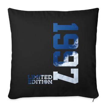 LIMITED EDITION 1997 29TH BIRTHDAY - Sofa pillowcase 17,3'' x 17,3'' (45 x 45 cm) - black - Front