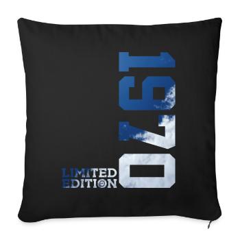 ÉDITION LIMITÉE 1970 56E ANNIVERSAIRE - Housse de coussin décorative 45 x 45 cm - noir - Devant