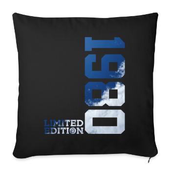 ÉDITION LIMITÉE 1980 46E ANNIVERSAIRE - Housse de coussin décorative 45 x 45 cm - noir - Devant