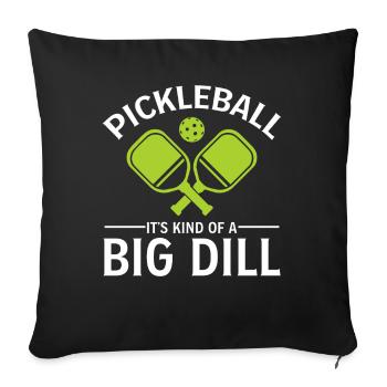 Pickleball C’est une sorte de gros aneth - Housse de coussin décorative 45 x 45 cm - noir - Devant