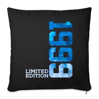 27TH BIRTHDAY LIMITED EDITION 1999 - Sofa pillowcase 17,3'' x 17,3'' (45 x 45 cm) - black - Front