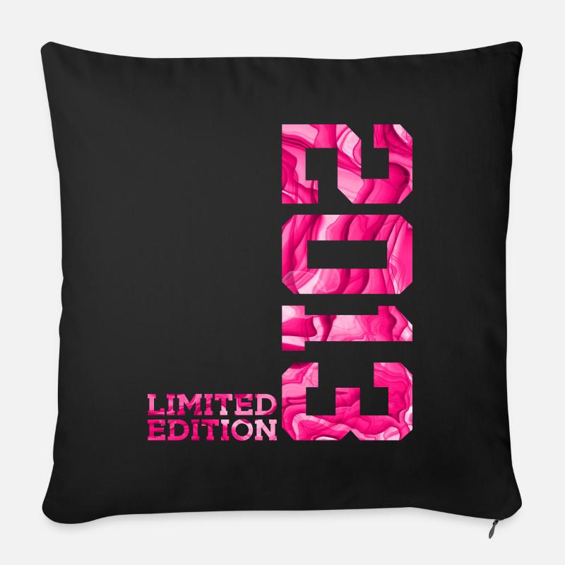 13. GEBURTSTAG PINK LIMITED EDITION 2013 - Sofakissenbezug 45 x 45 cm - Schwarz
