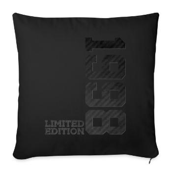 28E ANNIVERSAIRE ÉDITION LIMITÉE 1998 - Housse de coussin décorative 45 x 45 cm - noir - Devant