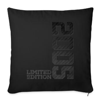 21ST BIRTHDAY LIMITED EDITION 2005 - Sofa pillowcase 17,3'' x 17,3'' (45 x 45 cm) - black - Front