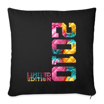16E ANNIVERSAIRE ÉDITION LIMITÉE 2010 - Housse de coussin décorative 45 x 45 cm - noir - Devant