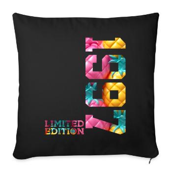 29TH BIRTHDAY LIMITED EDITION 1997 - Sofa pillowcase 17,3'' x 17,3'' (45 x 45 cm) - black - Front