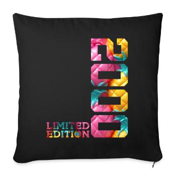 26TH ANNIVERSARY LIMITED EDITION 2000 - Sofa pillowcase 17,3'' x 17,3'' (45 x 45 cm) - black - Front