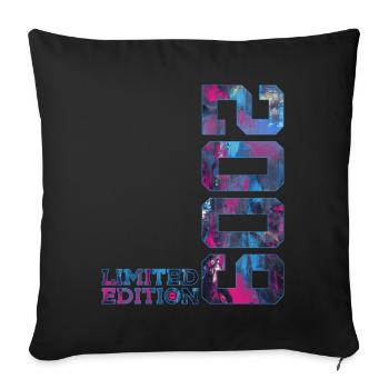 17E ANNIVERSAIRE 17 ANS ÉDITION LIMITÉE 2009 - Housse de coussin décorative 45 x 45 cm - noir - Devant