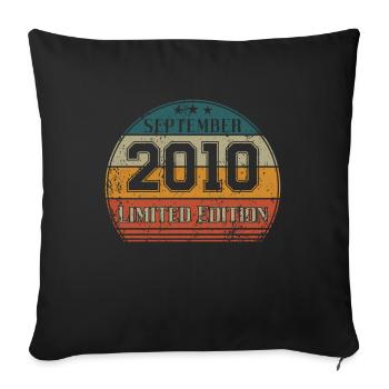 Birthday - Limited Edition September 2010 - Sofa pillowcase 17,3'' x 17,3'' (45 x 45 cm) - black - Front