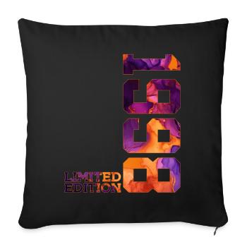 ÉDITION LIMITÉE 1998 28 ANS 28E ANNIVERSAIRE - Housse de coussin décorative 45 x 45 cm - noir - Devant