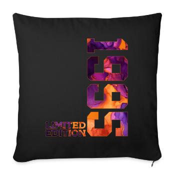 LIMITED EDITION 1995 31 YEARS 31ST BIRTHDAY - Sofa pillowcase 17,3'' x 17,3'' (45 x 45 cm) - black - Front