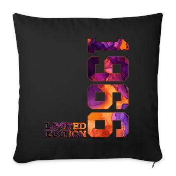 60E ANNIVERSAIRE 60 ANS ÉDITION LIMITÉE 1966 - Housse de coussin décorative 45 x 45 cm - noir - Devant