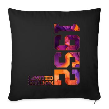 74. GEBURTSTAG 74 JAHRE LIMITED EDITION 1952 - Sofakissenbezug 45 x 45 cm - Schwarz - Vorne