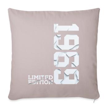 57TH BIRTHDAY LIMITED EDITION 1969 - Sofa pillowcase 17,3'' x 17,3'' (45 x 45 cm) - light taupe - Front