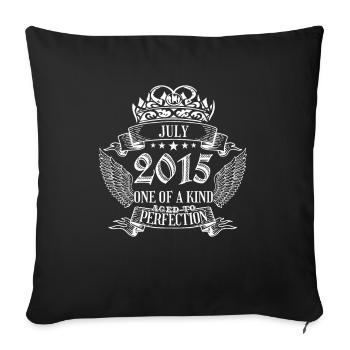 One of a Kind July 2015 Birthday - Sofa pillowcase 17,3'' x 17,3'' (45 x 45 cm) - black - Front