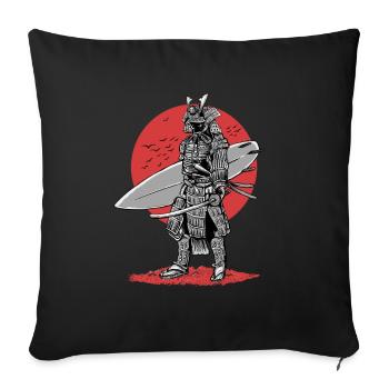surfer samurai - Sofakissenbezug 45 x 45 cm - Schwarz - Vorne