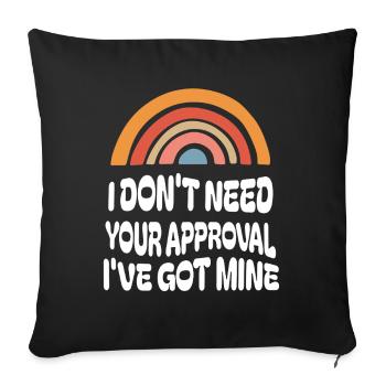 Untitled Project Merch by T Shirt - Sofa pillowcase 17,3'' x 17,3'' (45 x 45 cm) - black - Front