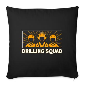 Oilfield Gas Workers Working in Fracking Gift - Sofa pillowcase 17,3'' x 17,3'' (45 x 45 cm) - black - Front