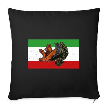 Faravahar Zoroastrianism Simurgh Persia - Sofa pillowcase 17,3'' x 17,3'' (45 x 45 cm) - black - Front