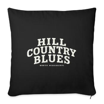 Hill Country Blues North Mississippi - Sofa pillowcase 17,3'' x 17,3'' (45 x 45 cm) - black - Front