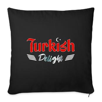 Turkish Delight - Sofa pillowcase 17,3'' x 17,3'' (45 x 45 cm) - black - Front