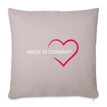 MADE IN GERMANY - Housse de coussin décorative 45 x 45 cm - taupe clair - Devant