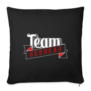 Redhead Team Ginger Squad Red Orange Hair Irish - Sofa pillowcase 17,3'' x 17,3'' (45 x 45 cm) - black - Front