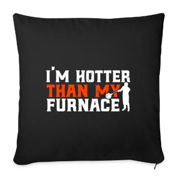 Glassblowers Glassworkers Glassblowing Gift - Sofa pillowcase 17,3'' x 17,3'' (45 x 45 cm) - black - Front