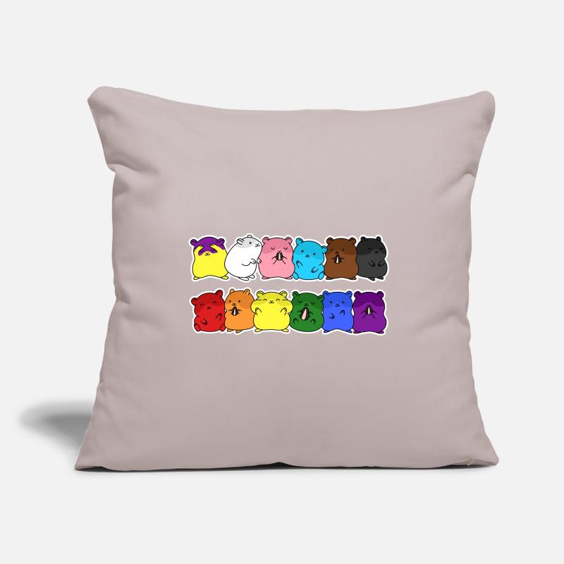 Fierté Progrès Flag Hamster Egalité Housse de coussin décorative 45 x 45 cm