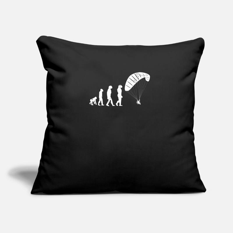 Cadeau Evolution Parapente Paramoteurs Housse de coussin décorative 45 x 45 cm
