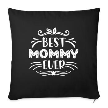 This is what a cool mom looks like from mommy Switzerland mother - Sofa pillowcase 17,3'' x 17,3'' (45 x 45 cm) - black - Front